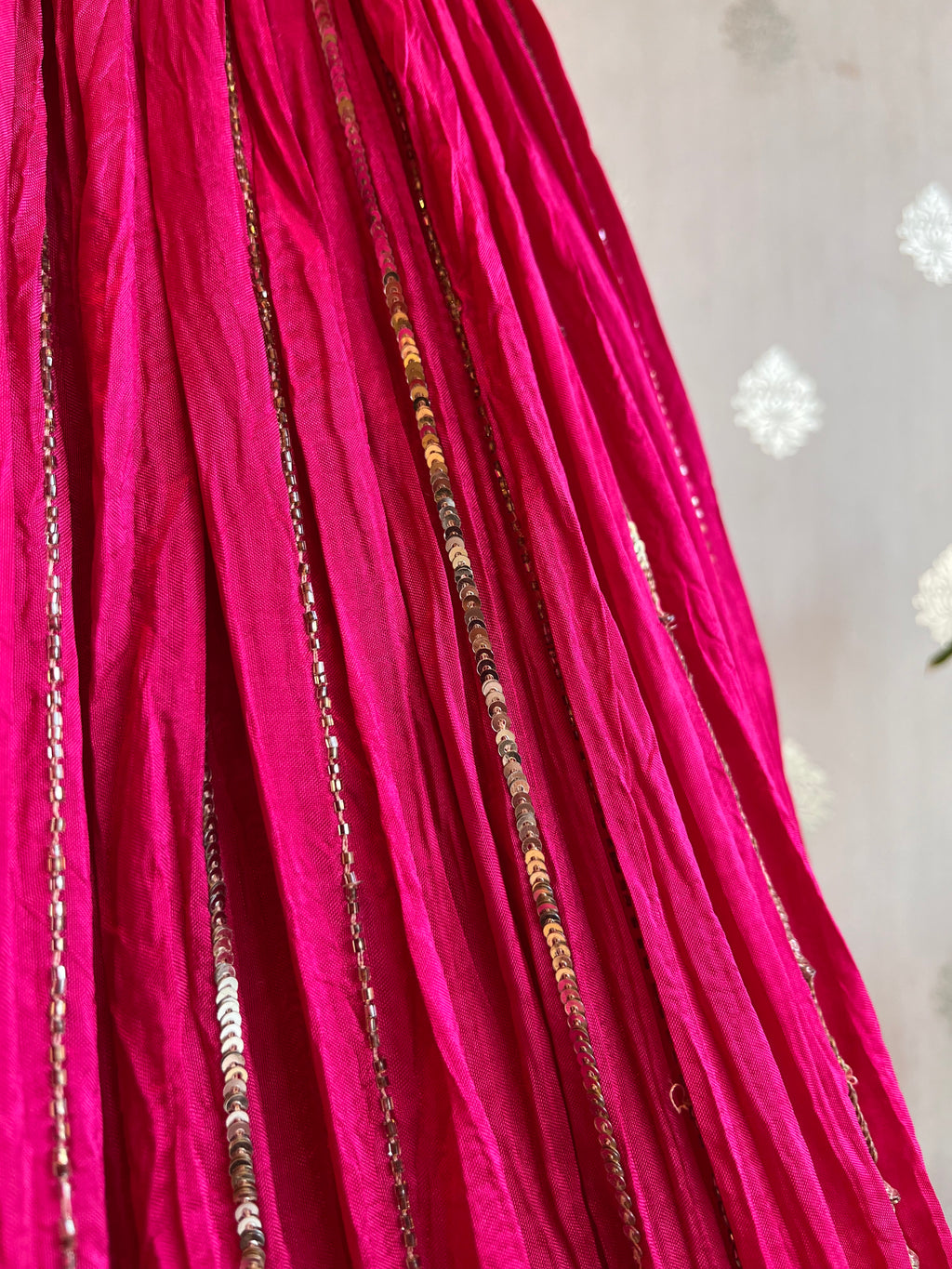 Raani Crushed lehenga set