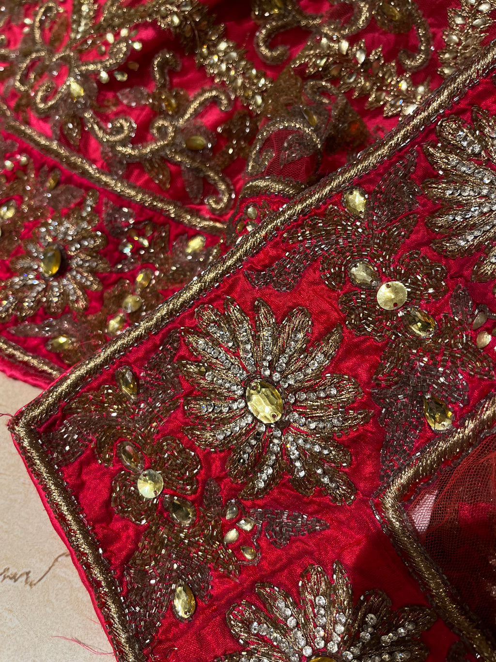 Pink Net Lehenga Set