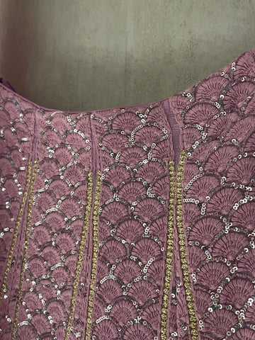 Pastel Pink Chikankari Lehenga Set