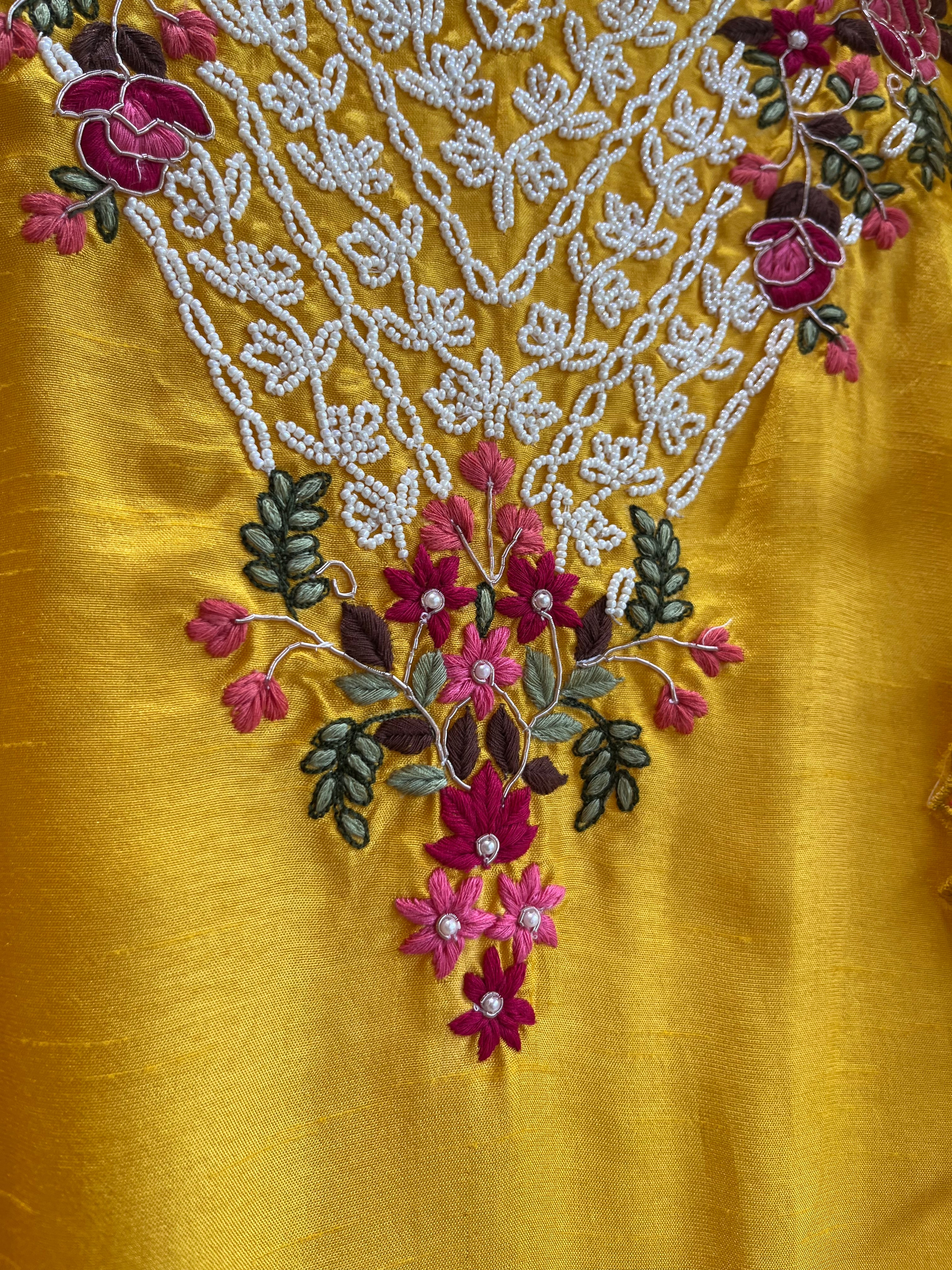 Mango Yellow Straight Suit Set