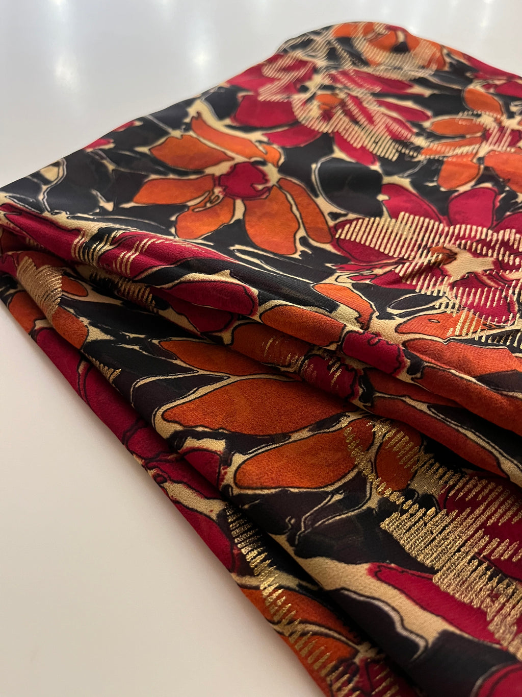 Pure Georgette Printed Saree
