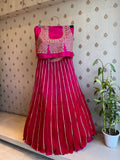 Raani crushed lehenga set