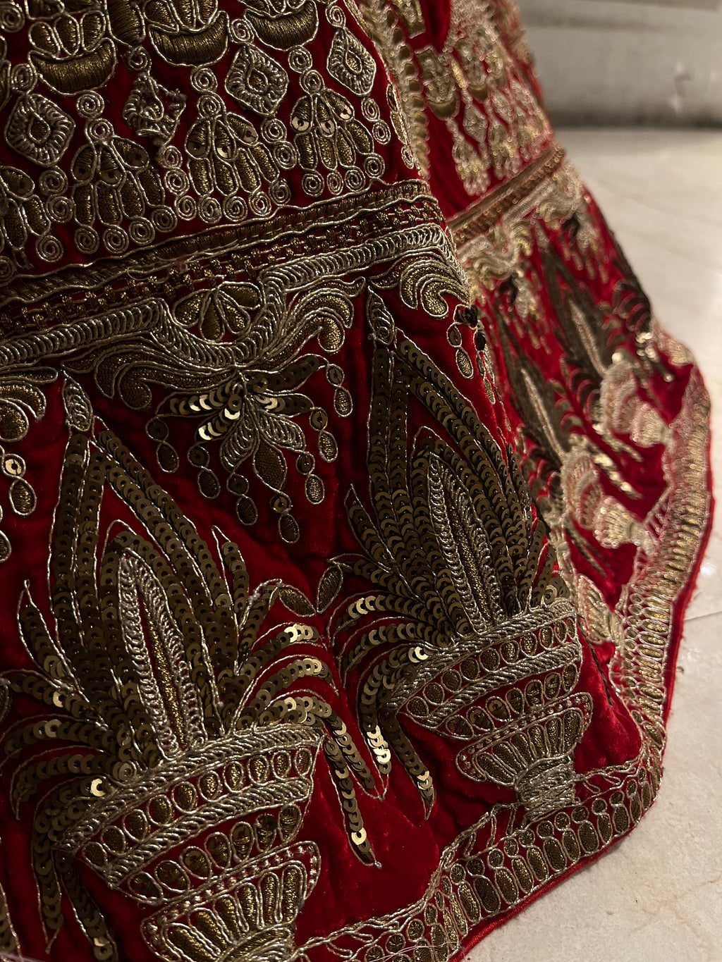Velvet Bridal Lehenga
