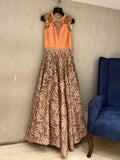 Floral Peach Gown
