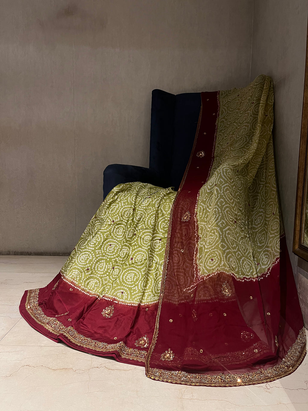 Traditional Bandej lehenga Set