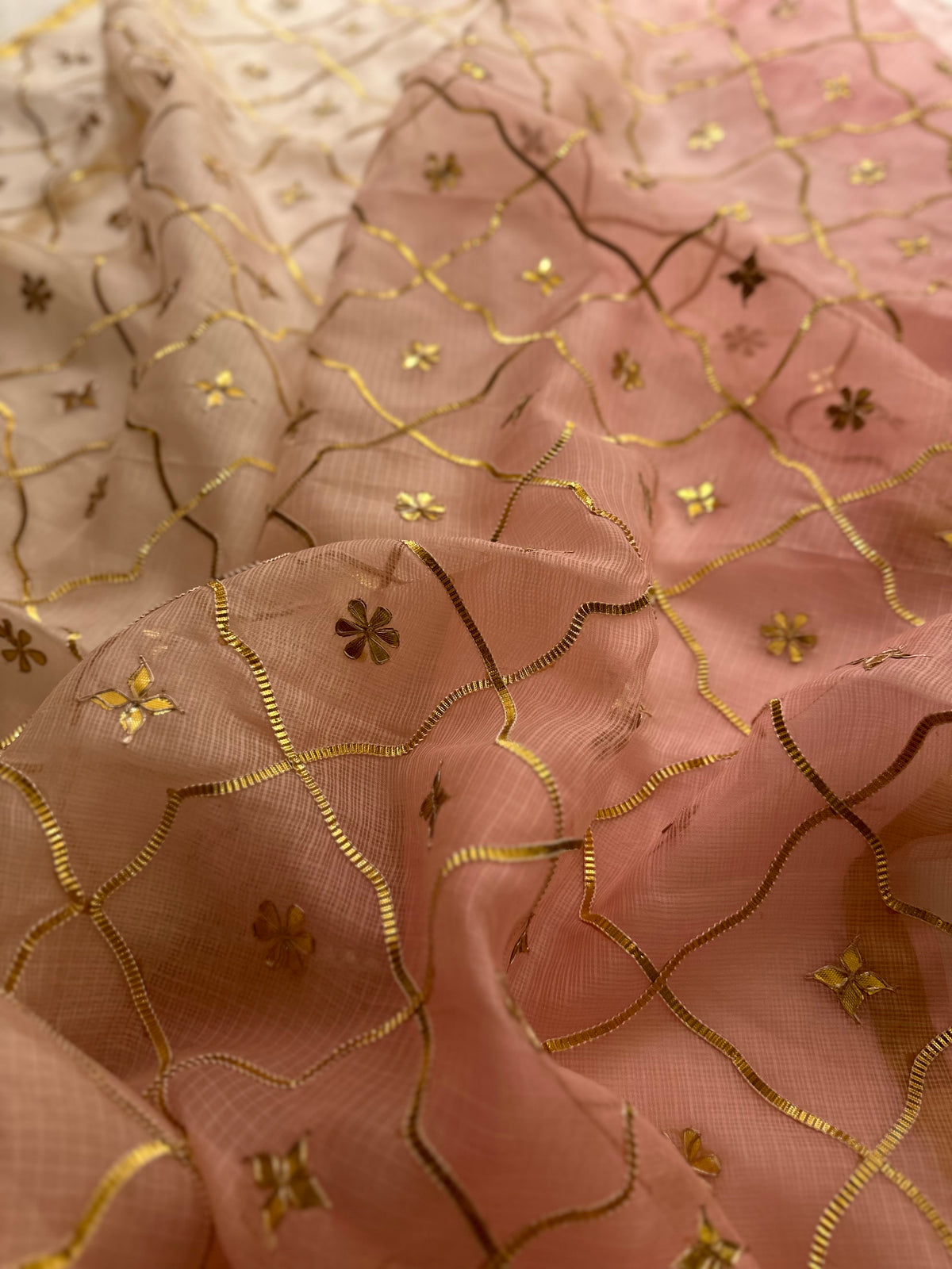 Lotus pink kotasilk saree