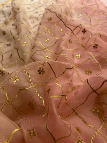 Lotus pink kotasilk saree