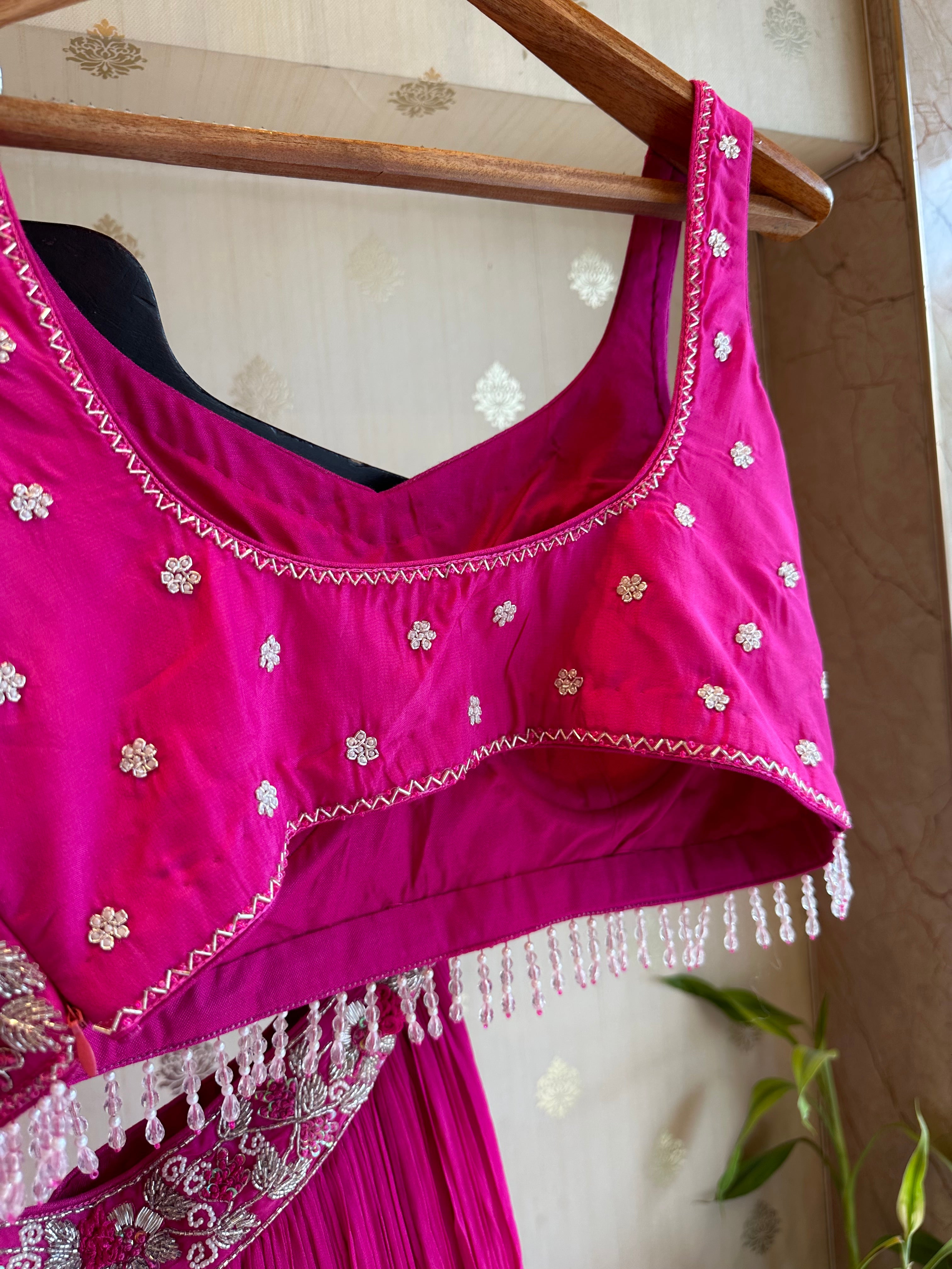 Hot Pink Indo Western