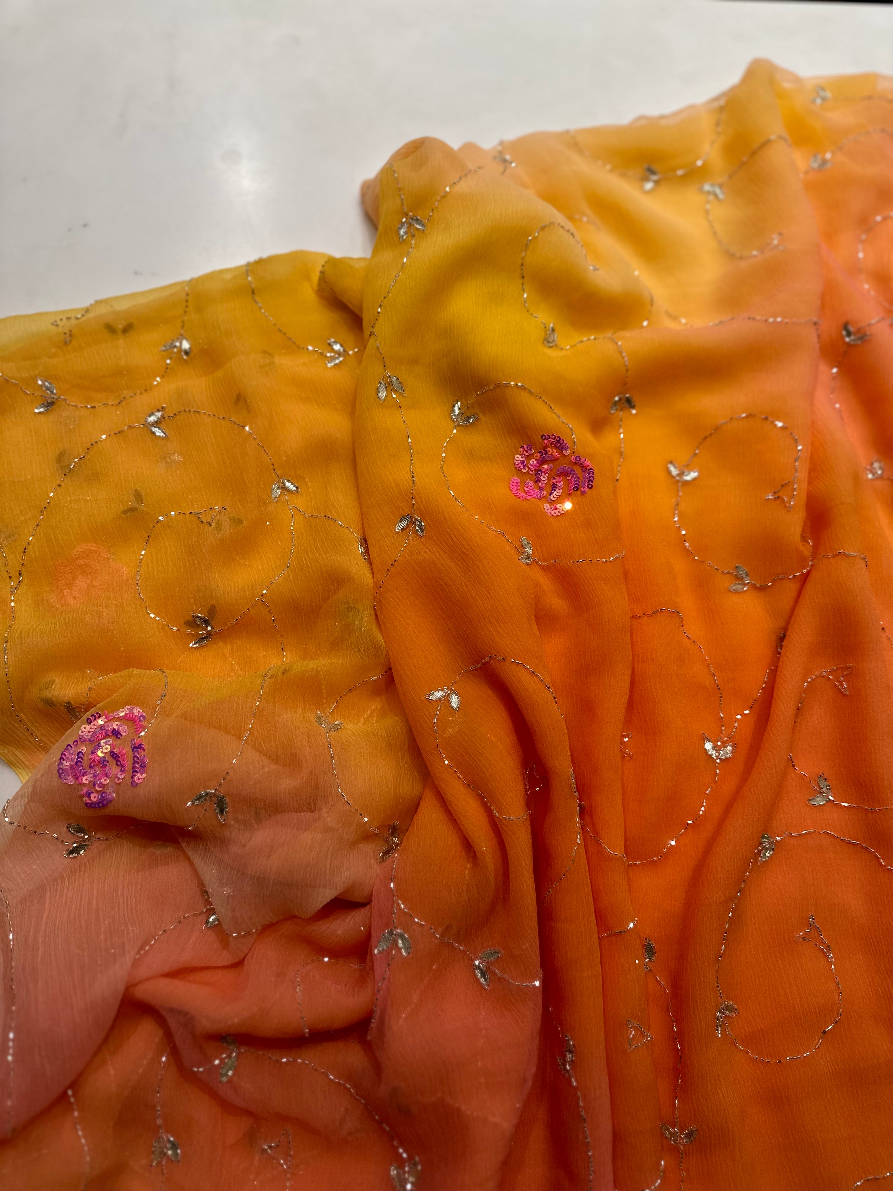 Raas Chiffon Saree