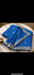Blue Leheriya sari