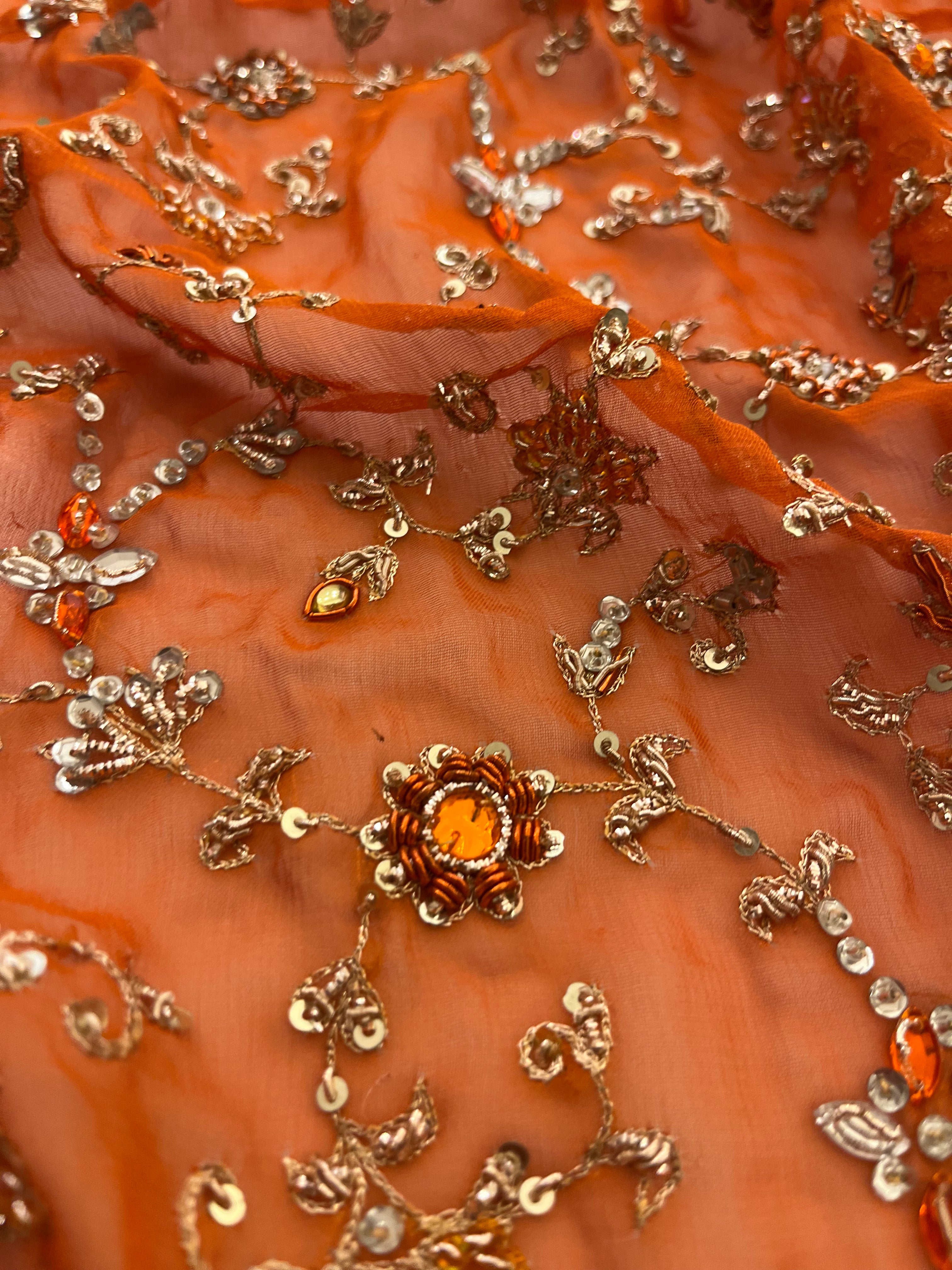 Unstitched Pure Georgette Lehenga