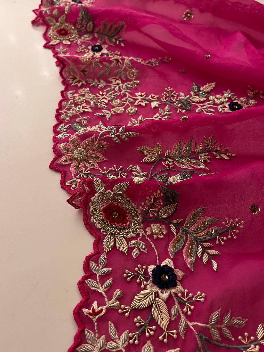 Exclusive Raani Organza saree