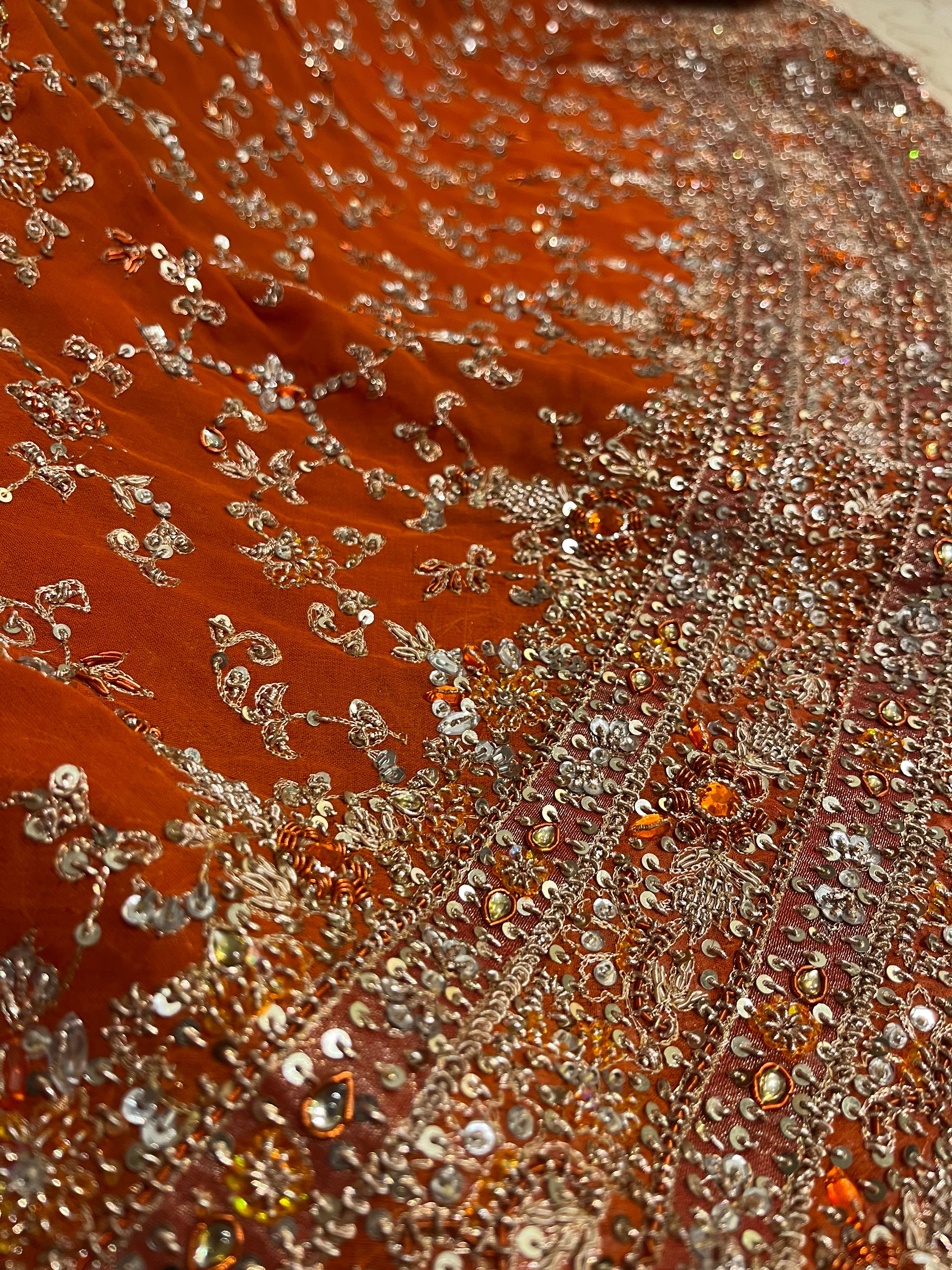 Unstitched Pure Georgette Lehenga