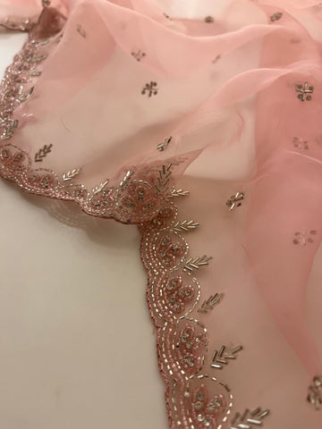 Pretty In Pink Organza Saree