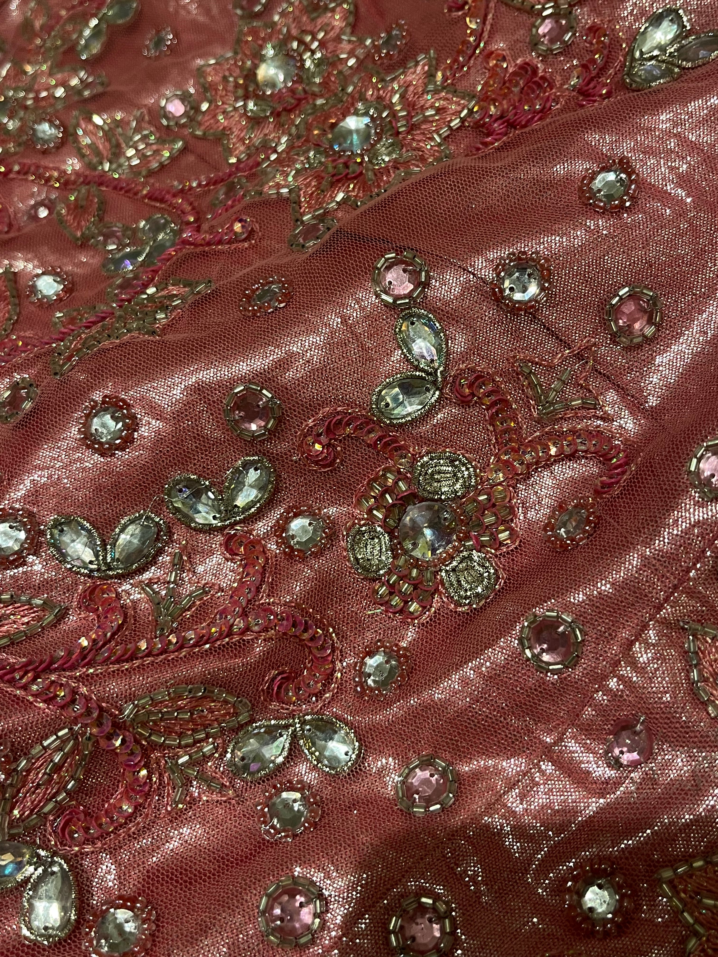 Shimmer Pink Glam Lehenga Set