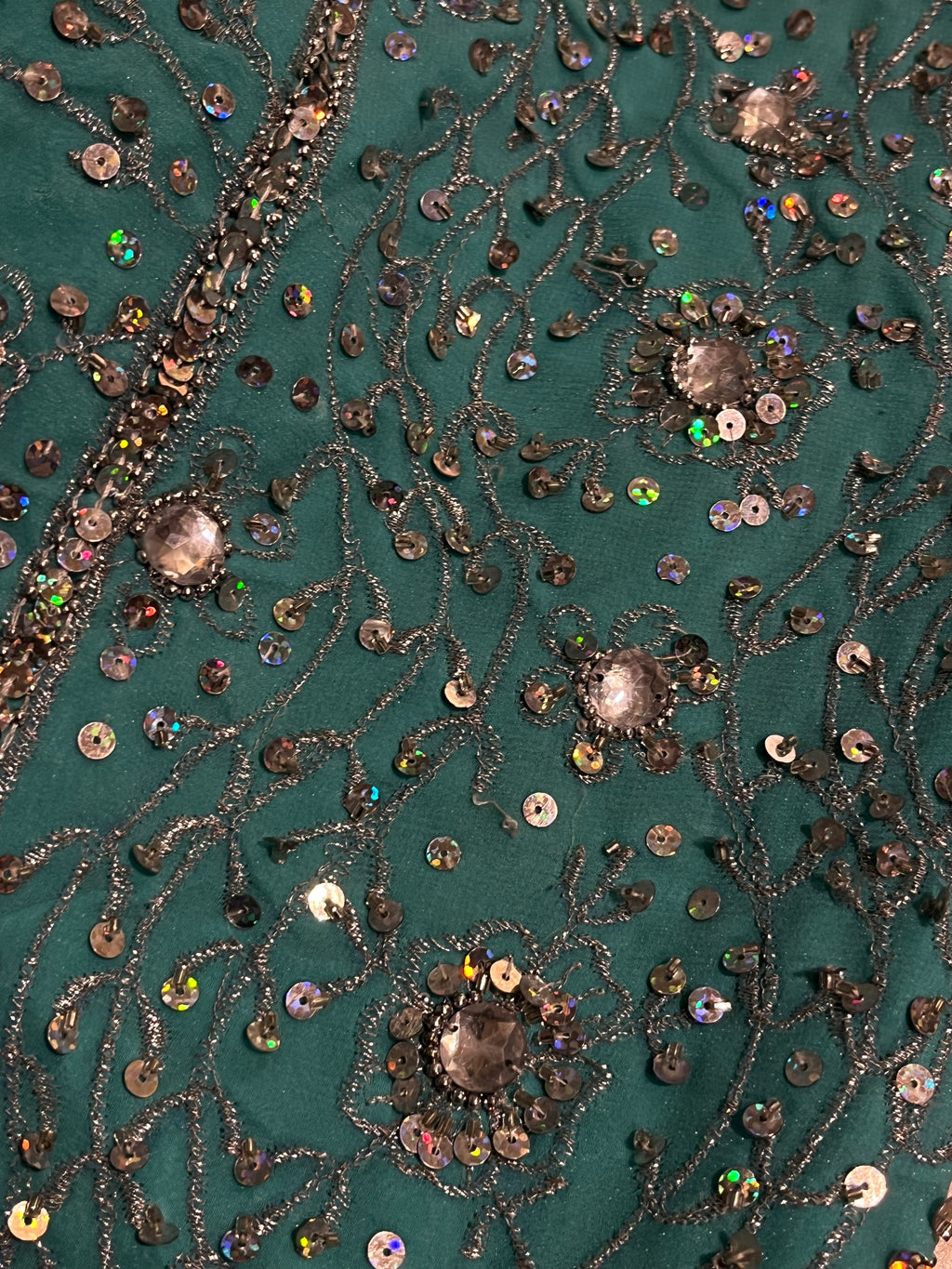 Sky Glitter Lehenga Set