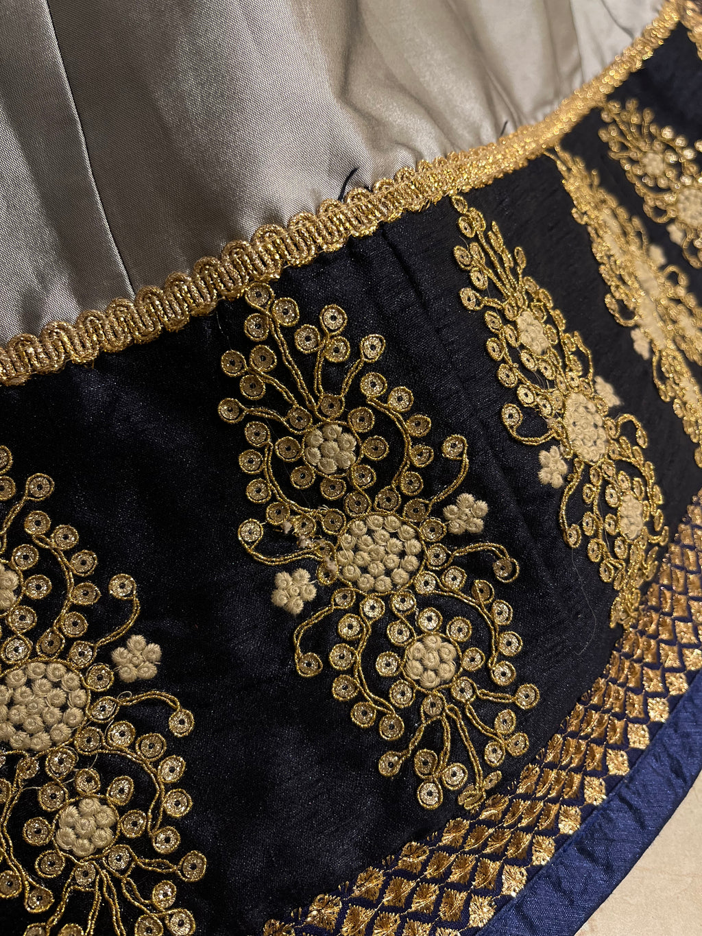 Grey & Navy lehenga set