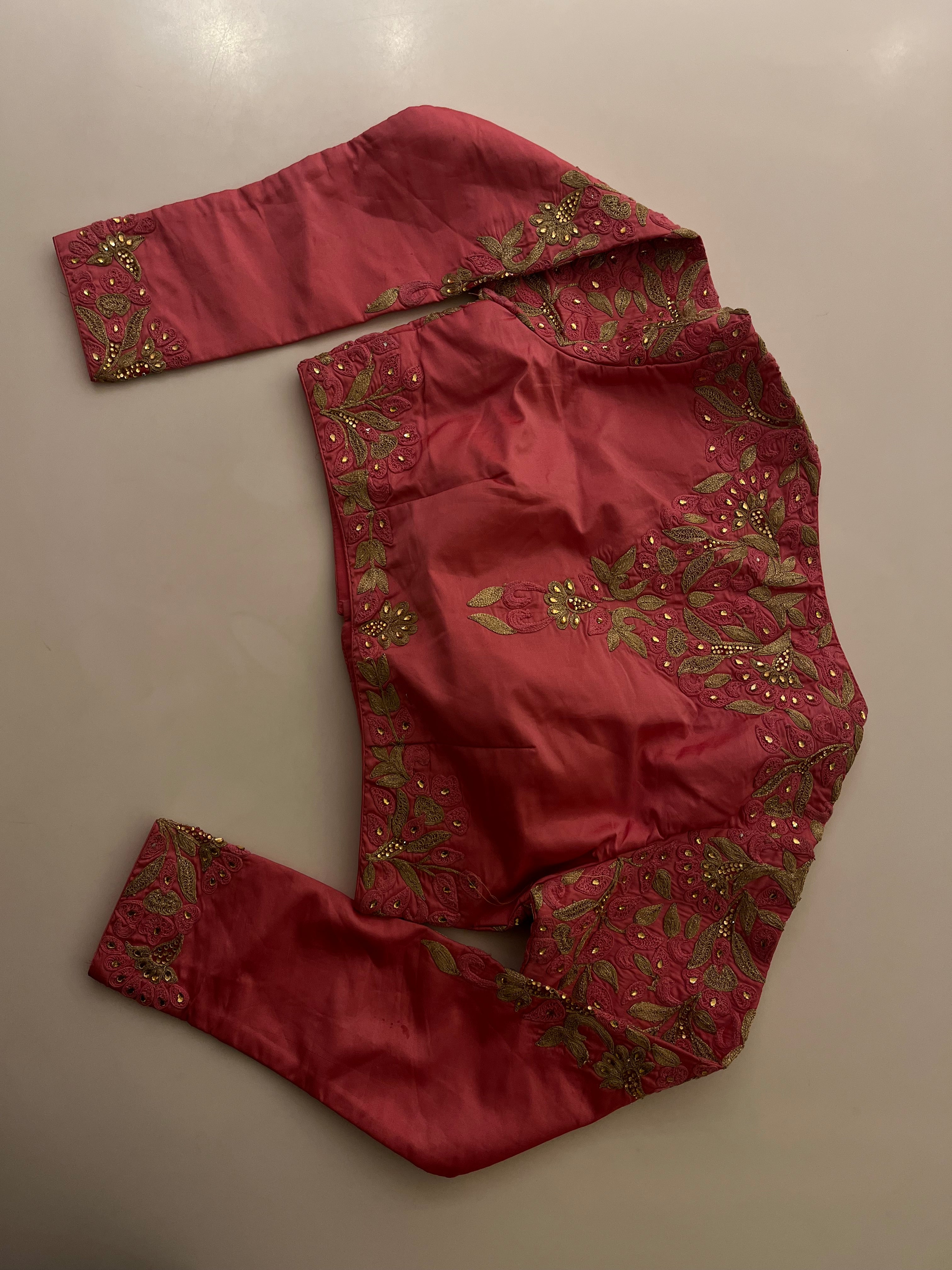 Strawberry Pink Saree