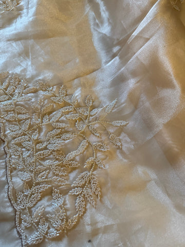 Débutante Champagne Saree