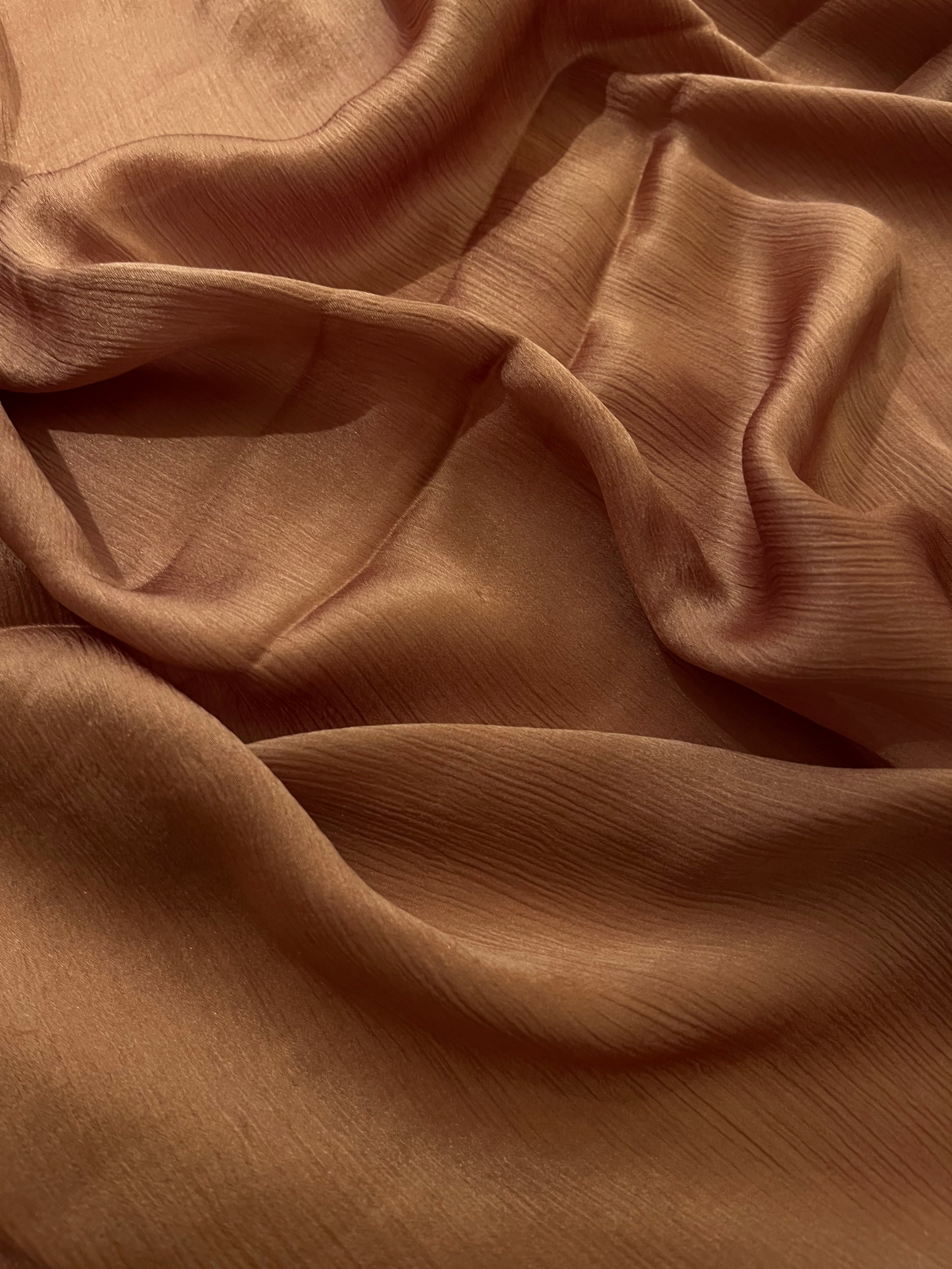 Pure Platinum Chiffon Saree