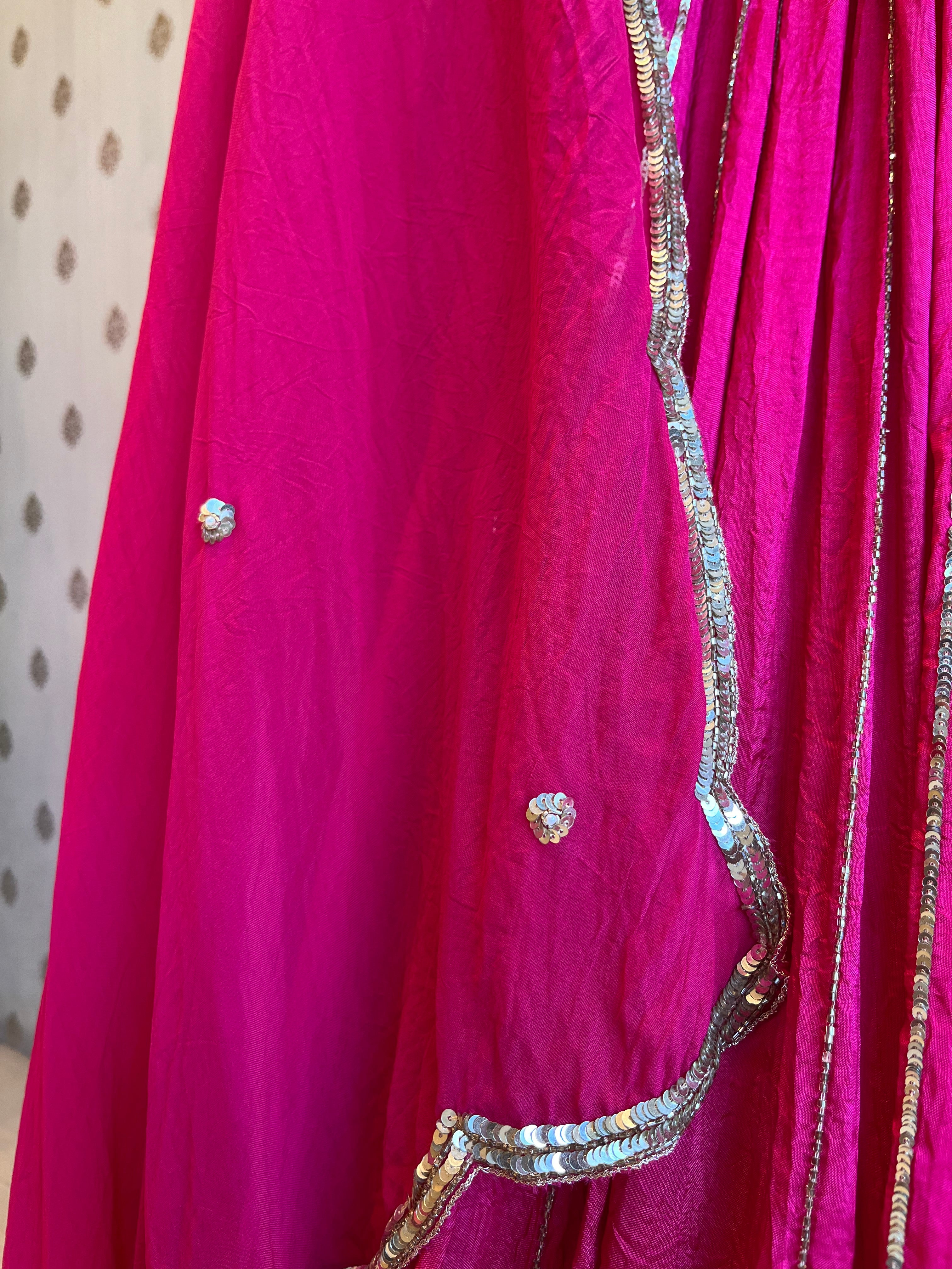 Raani Crushed lehenga set