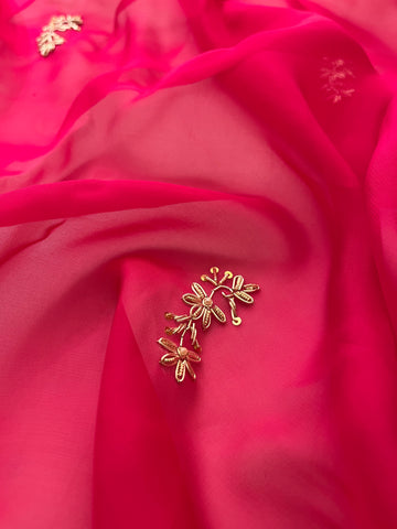 Raani pure Organza Saree