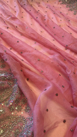 Tissue chiffon pure saree