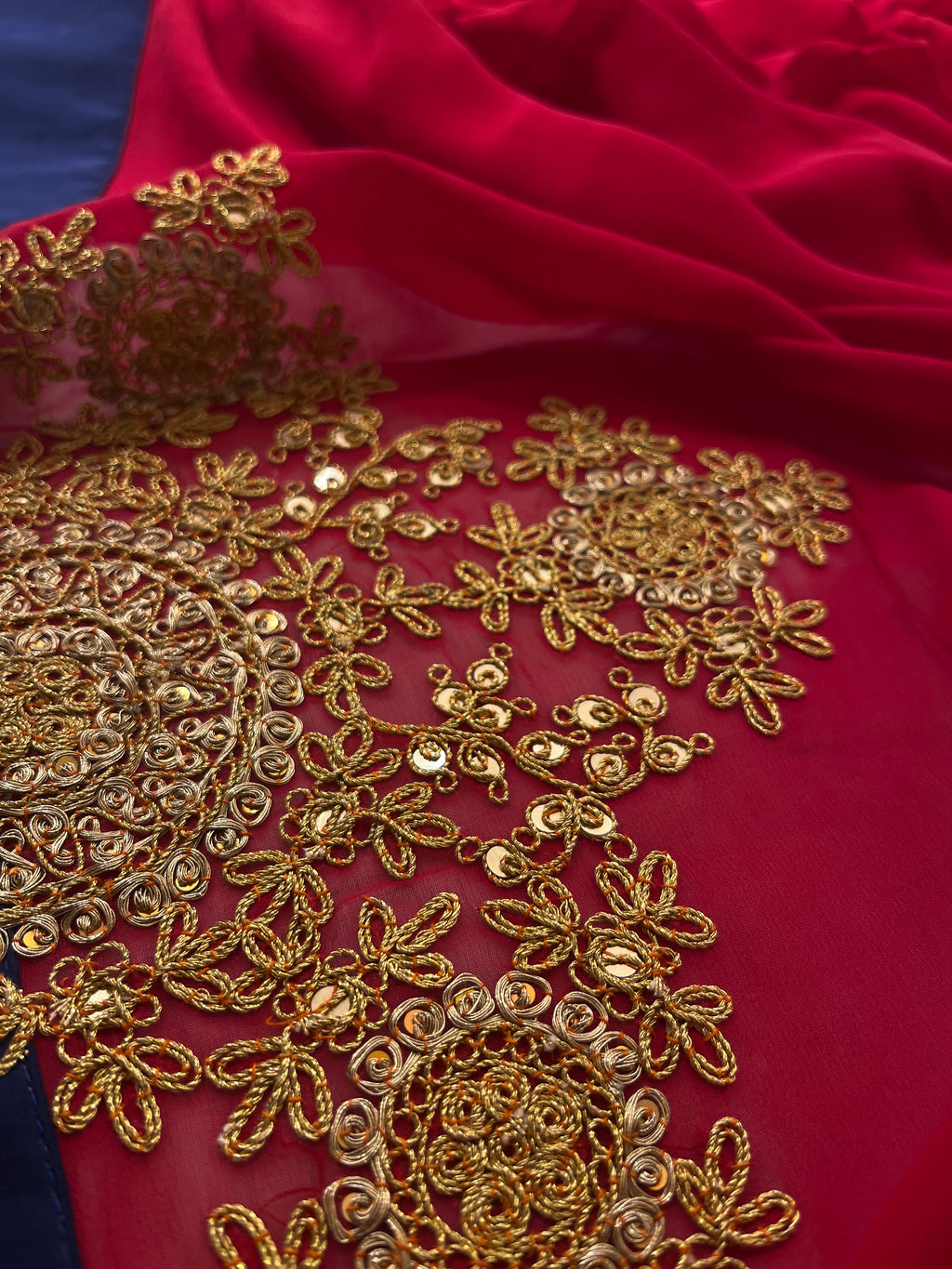 Sabya Red Saree