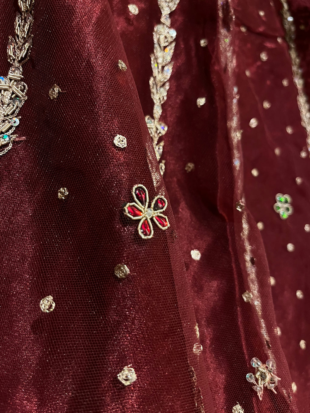 Rajwada style net lehenga set