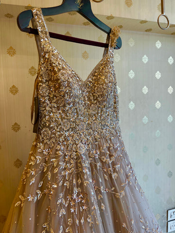 Champagne Sequin gowns