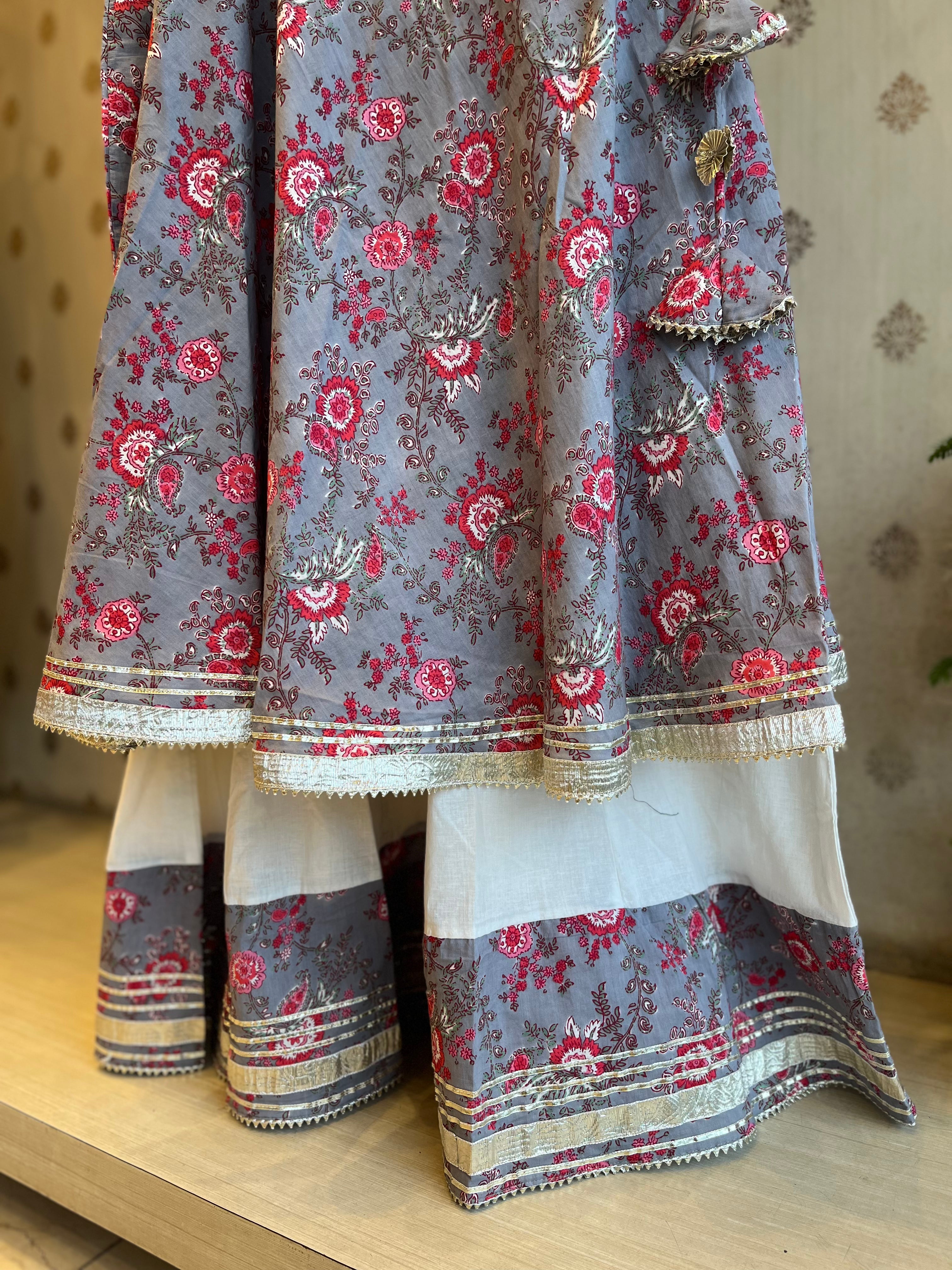 Printed Cotton Angrakha