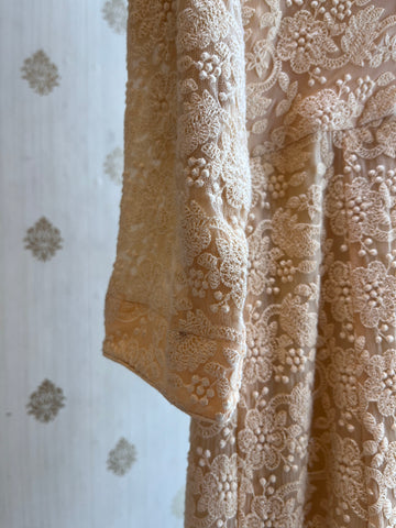 chikankari anarkali kurta