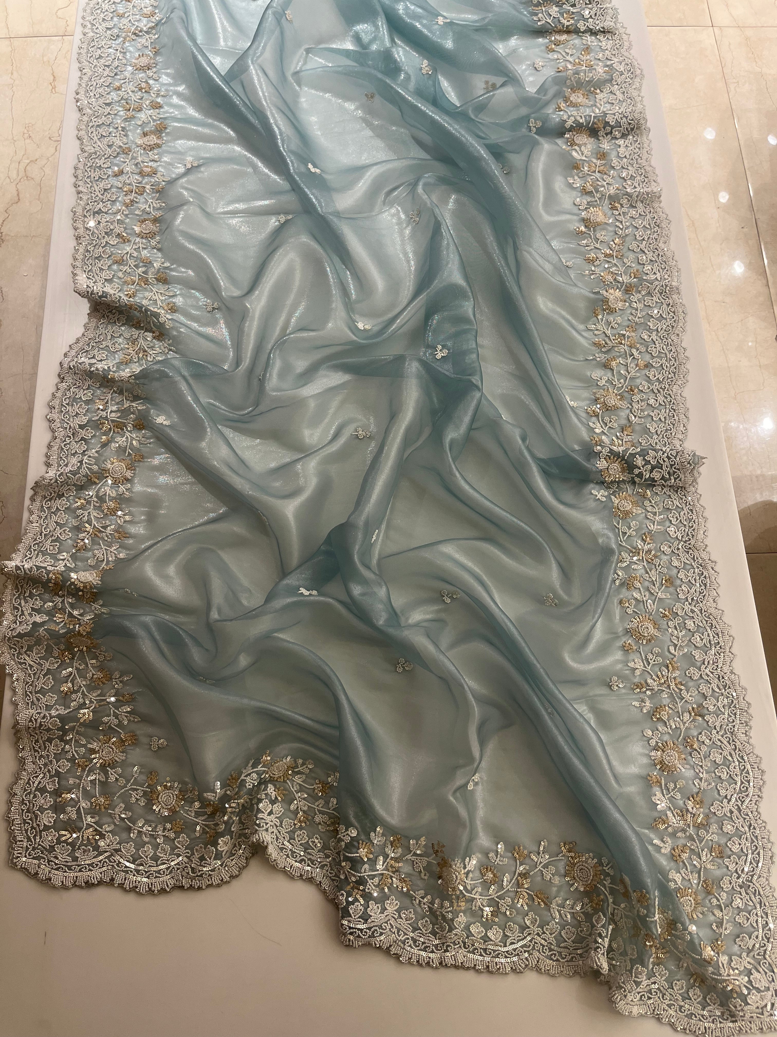 Daytime Blue saree