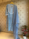 Blue Flora Cotton Set