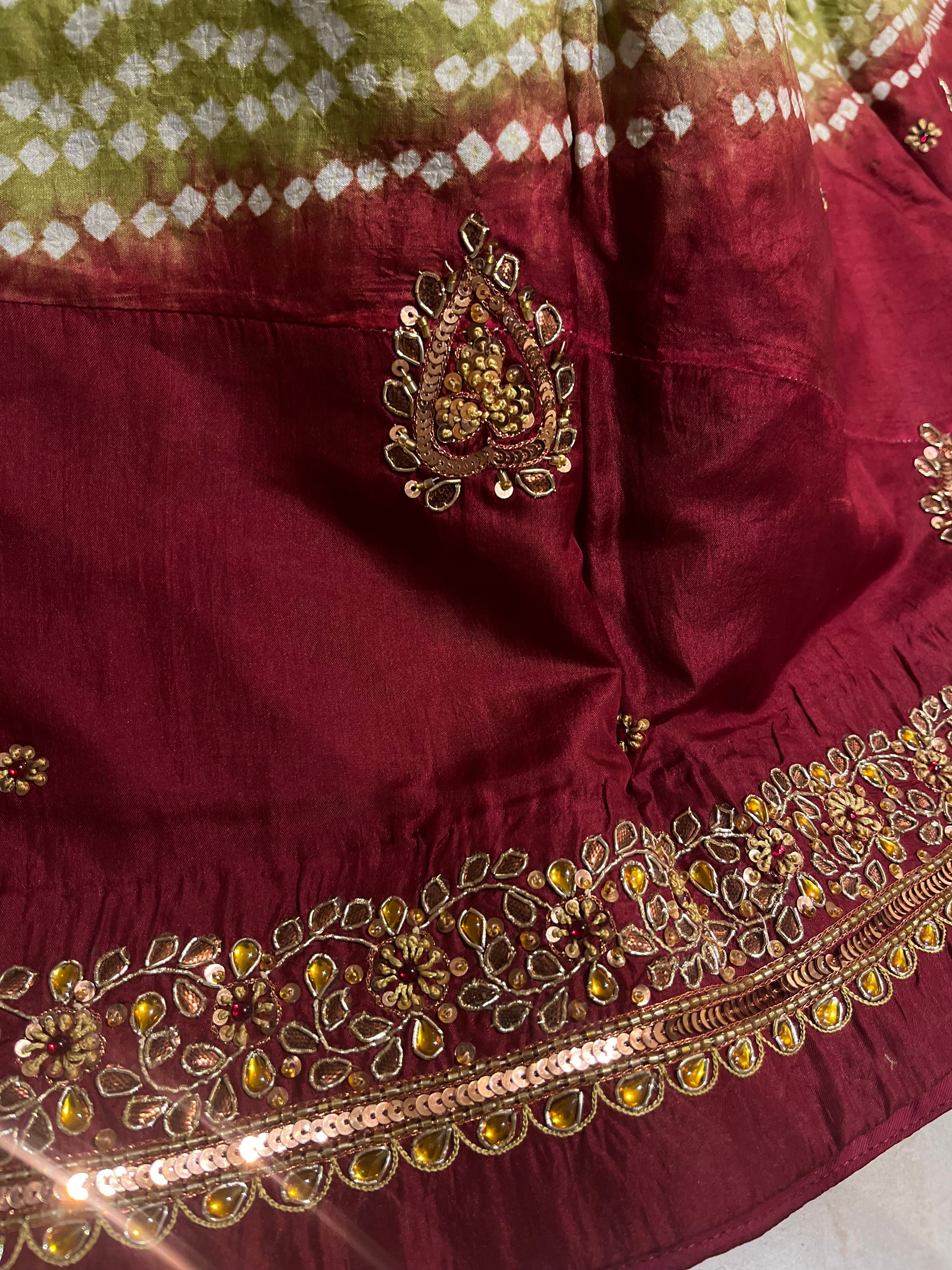 Traditional Bandej lehenga Set