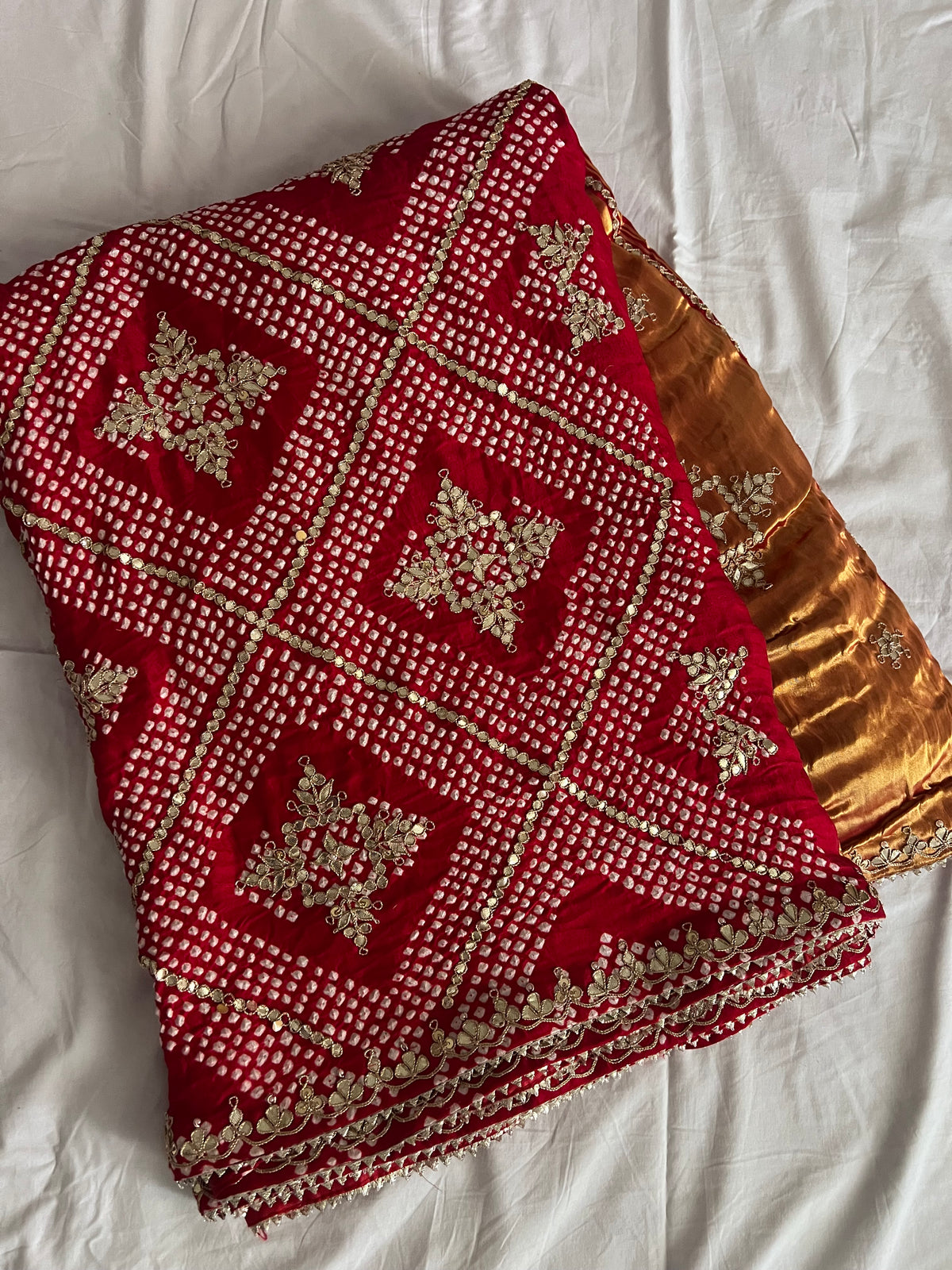 Pure Gajji silk chokad saree