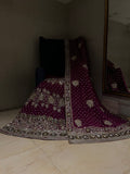 Plum Zardozi Lehenga Set