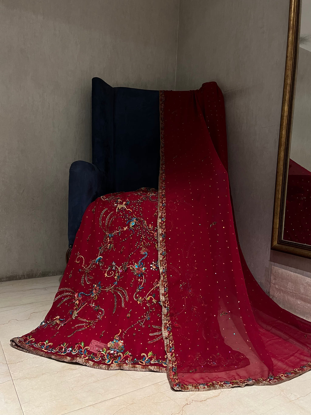 Red Charm Lehenga Set