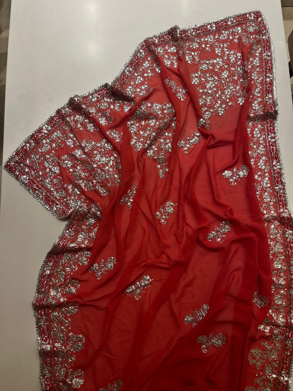 Gotta Patti Georgette Saree