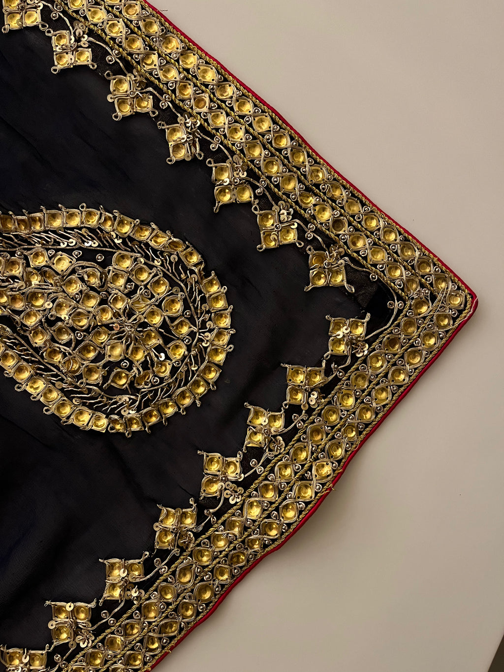 Dark Navy Georgette Saree