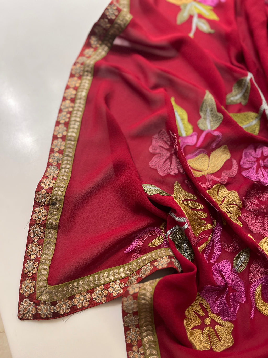 Floral Georgette Saree