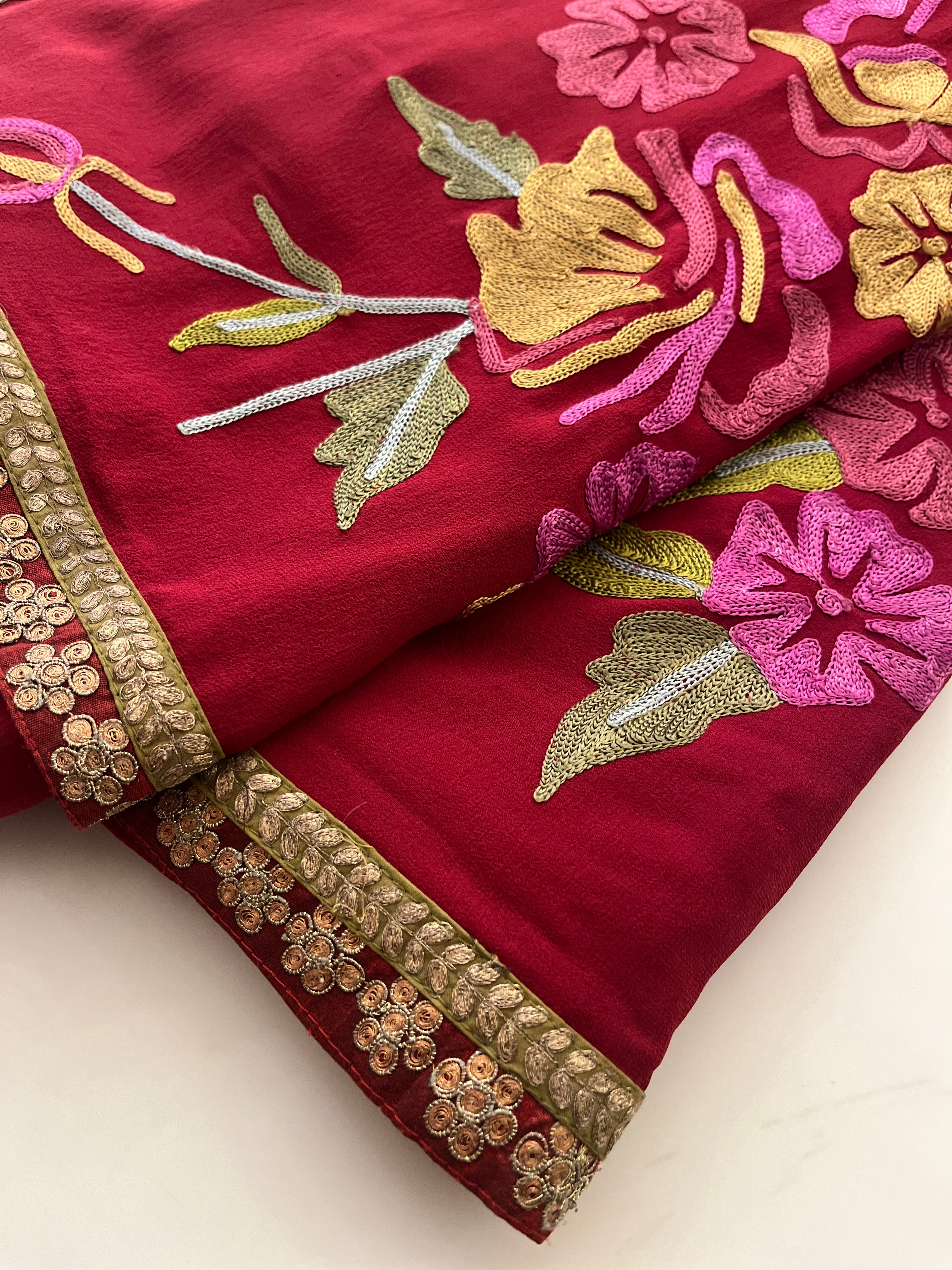 Floral Georgette Saree