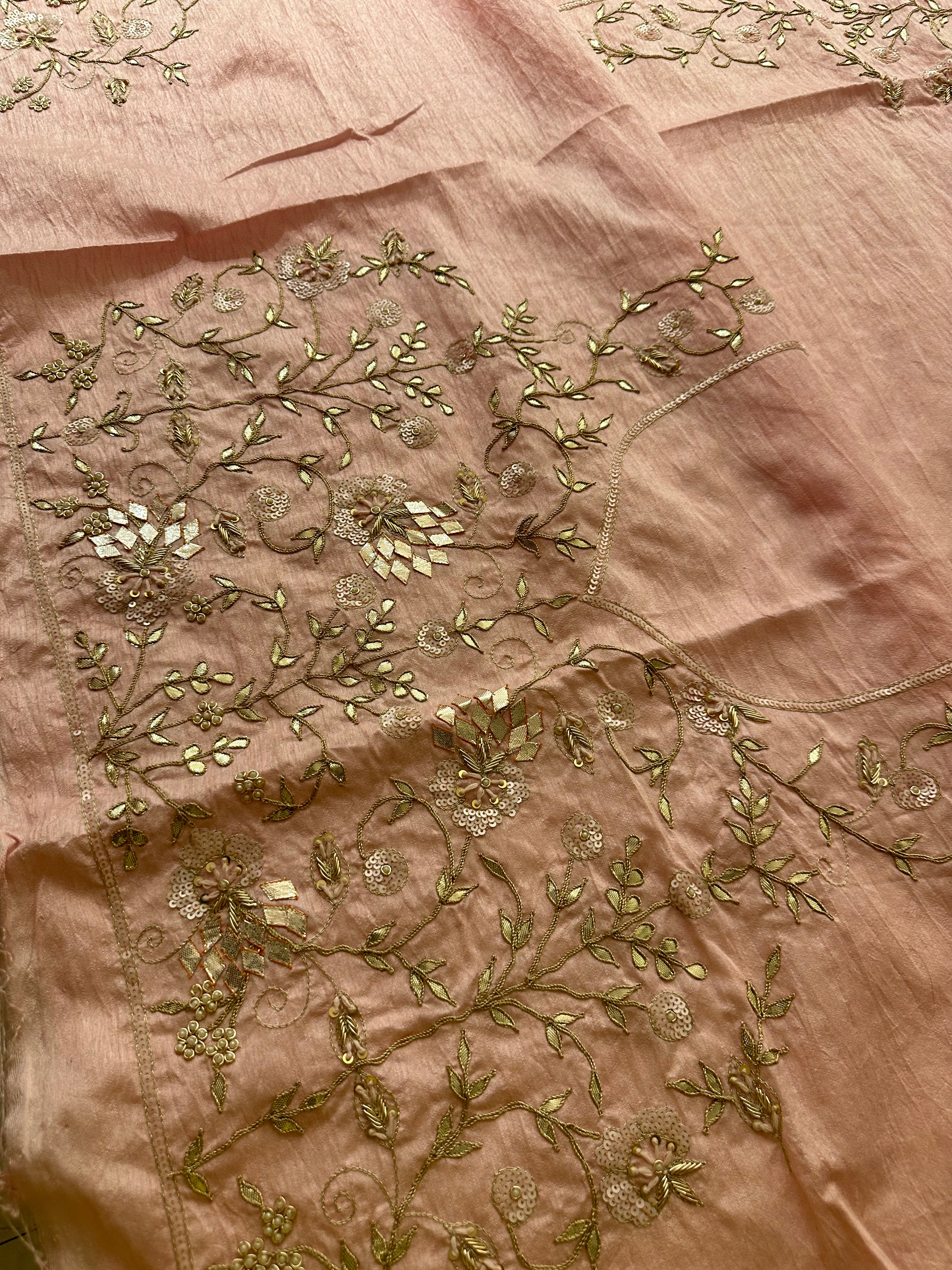 Rukmani Katcha Gotapatti Soft Organza saree