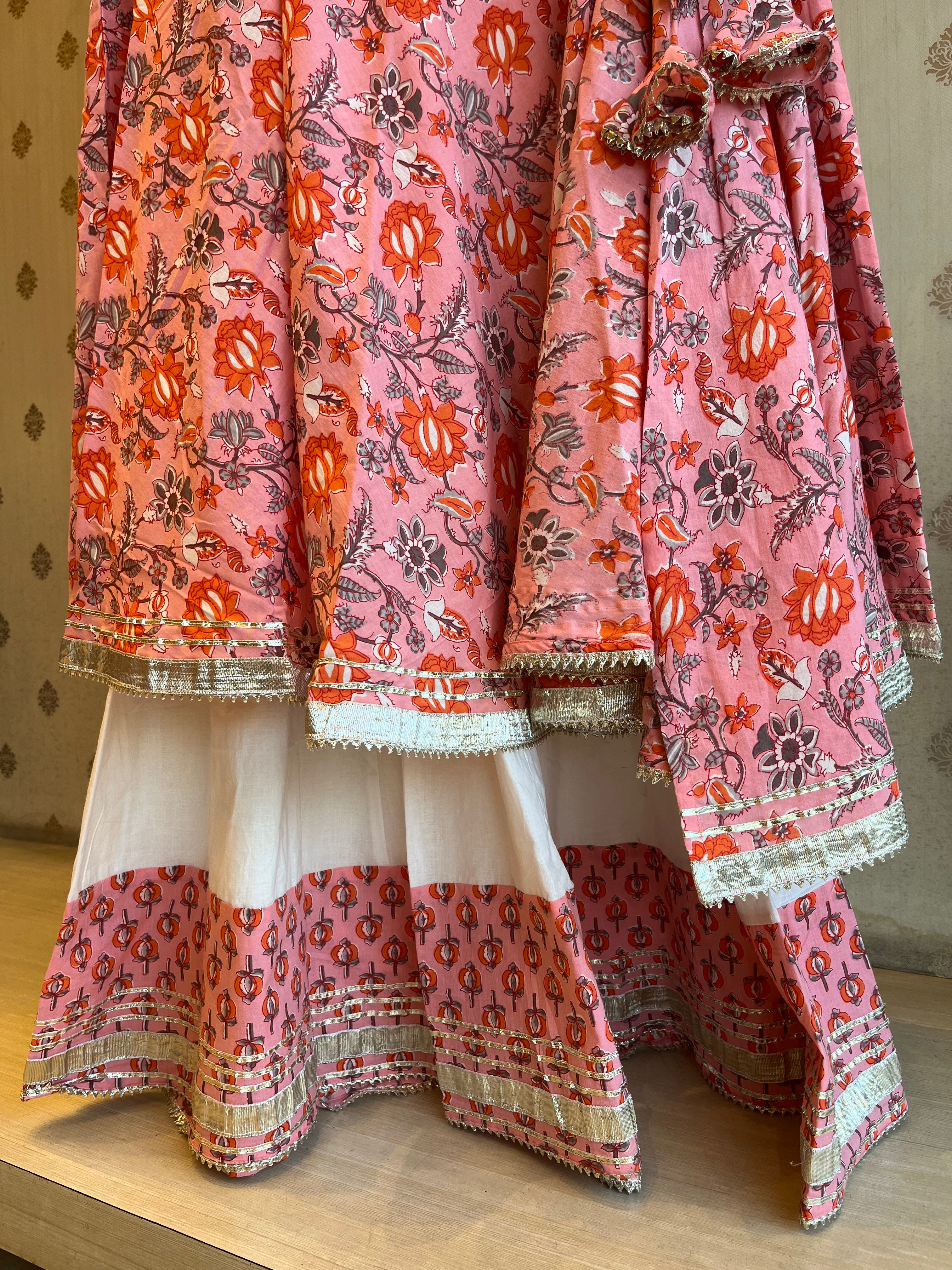 Printed Cotton Angrakha