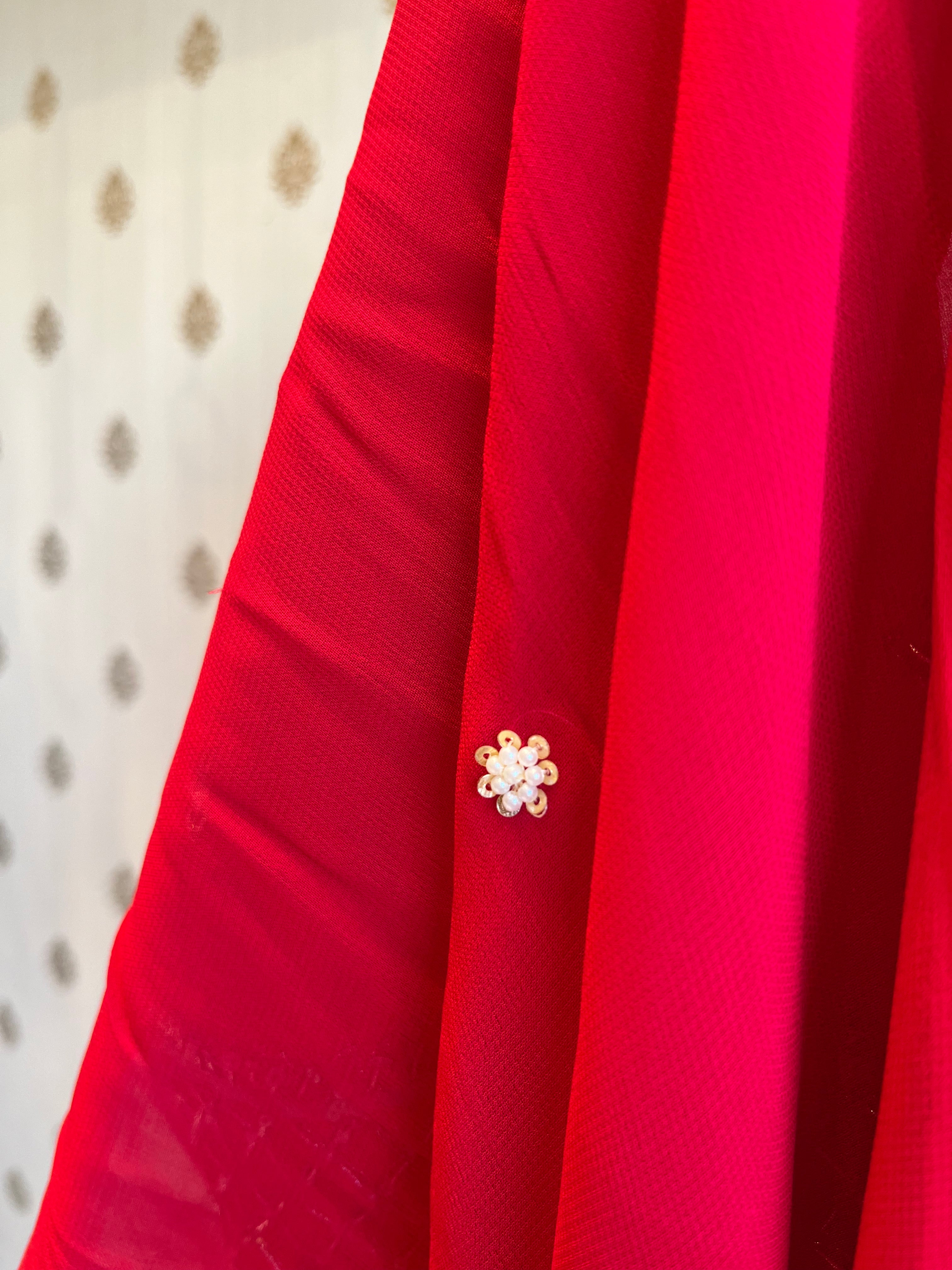 Magenta Pink Silk Suit