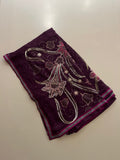 Grape Pure Georgette Saree