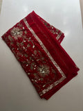 Bridal Red Sequins Saree