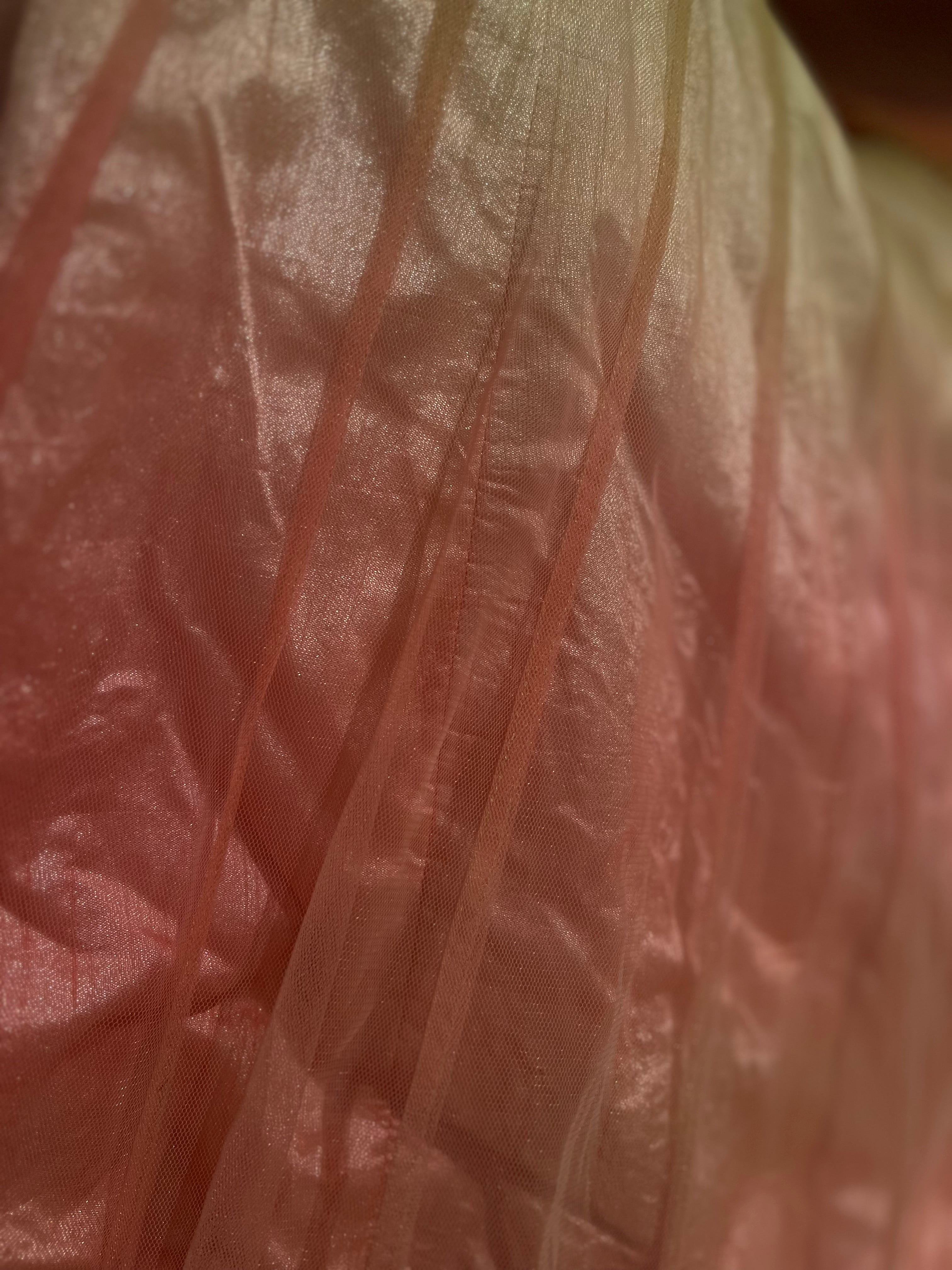 Pink Ombré Net Lehenga