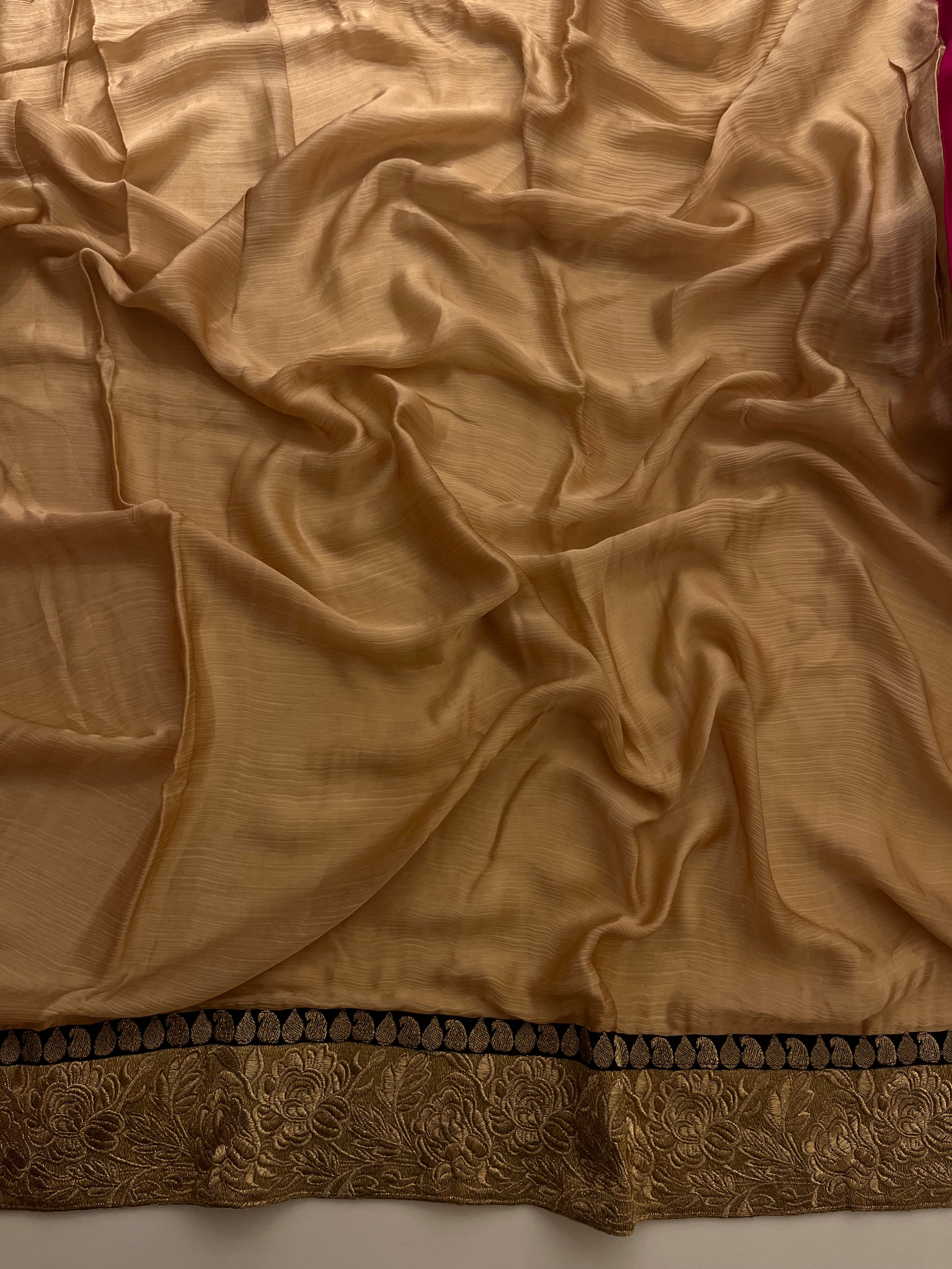 The Magenta Glam Saree