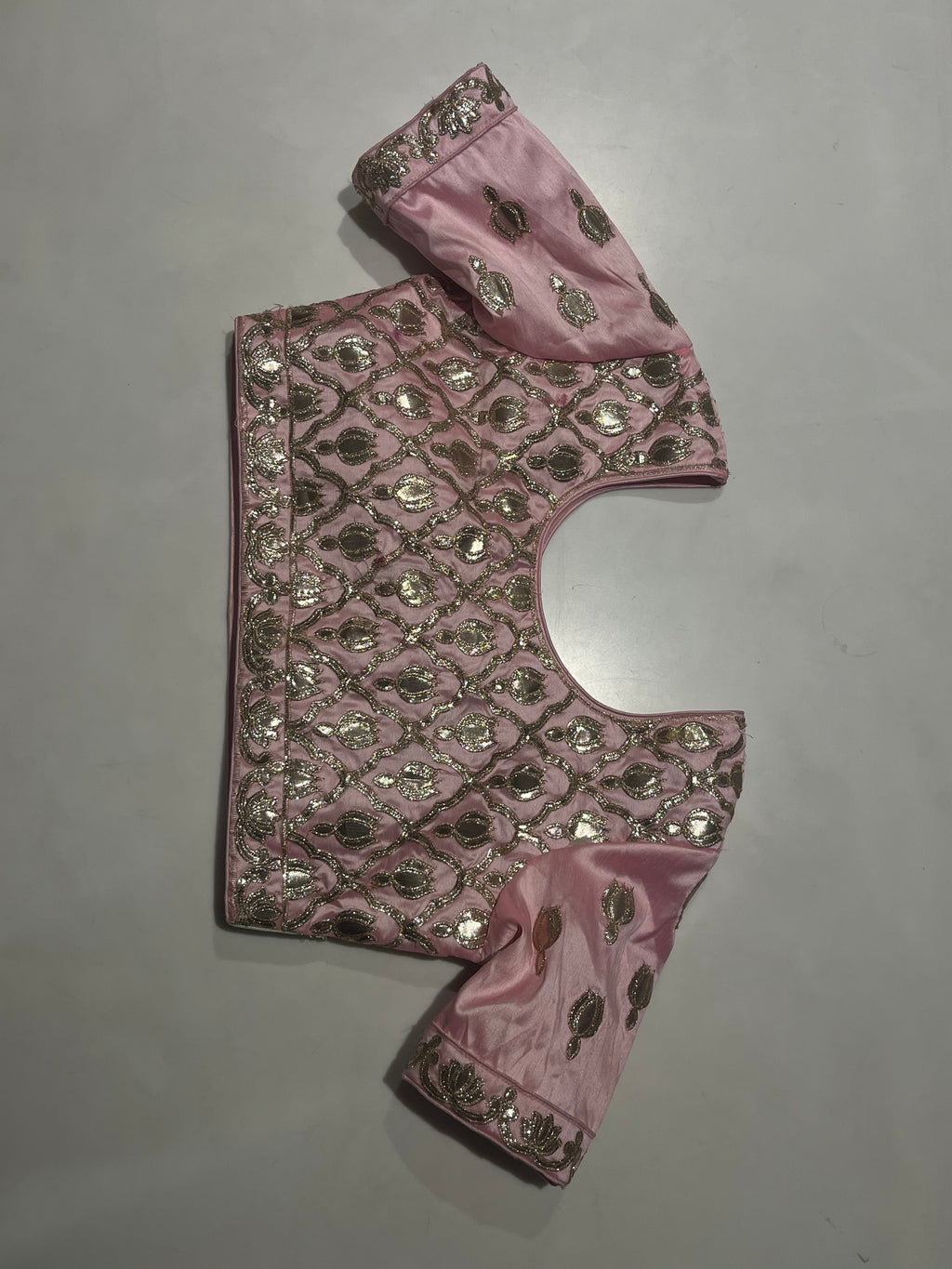 Pastel Pink Lotus Lehenga Set